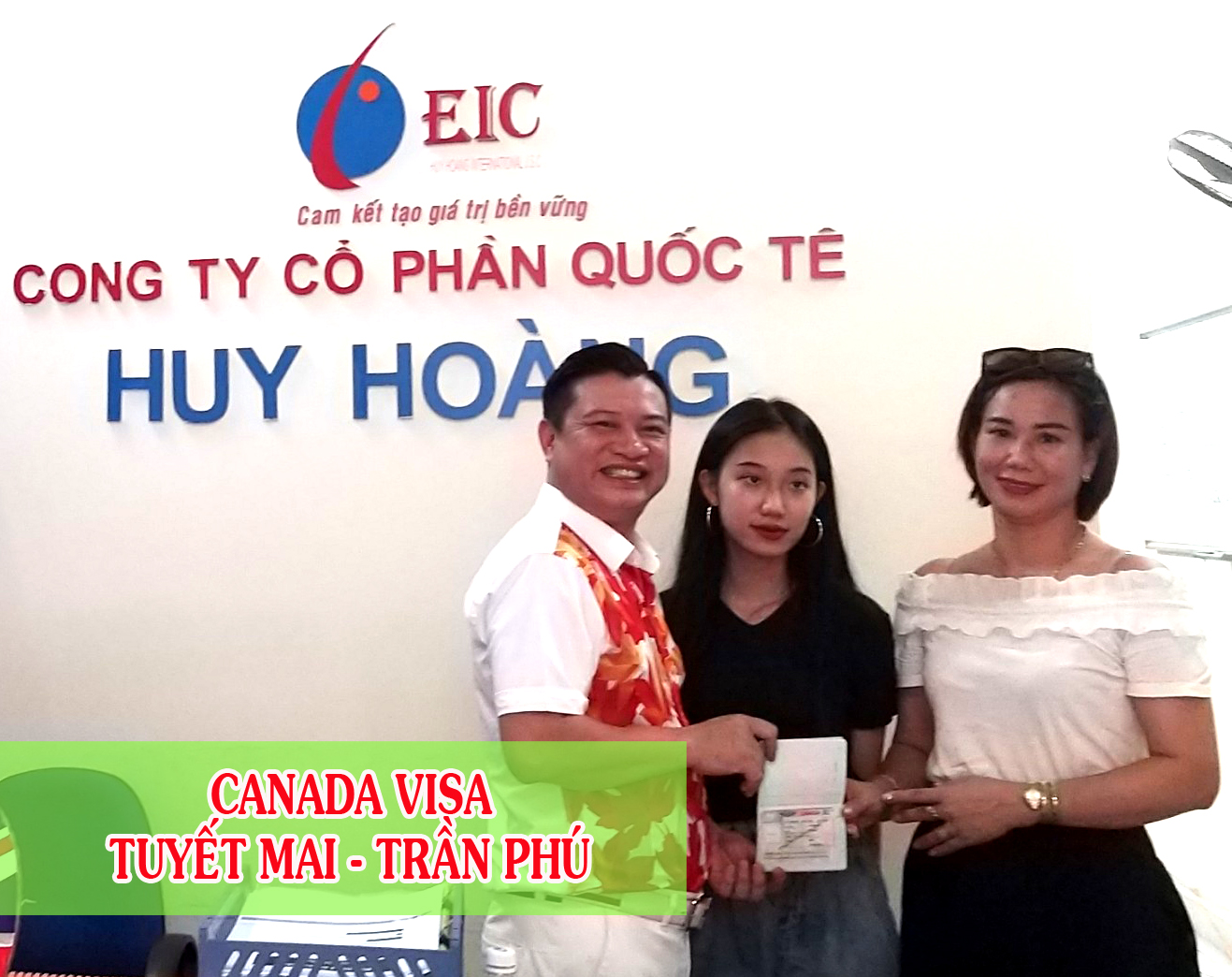 Chúc mừng visa Canada Trịnh Thị Tuyết Mai
